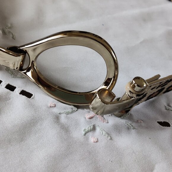 Leopard Print Genuine Calf Hair Belt *Self Adjustable Length* - Picture 7 of 8